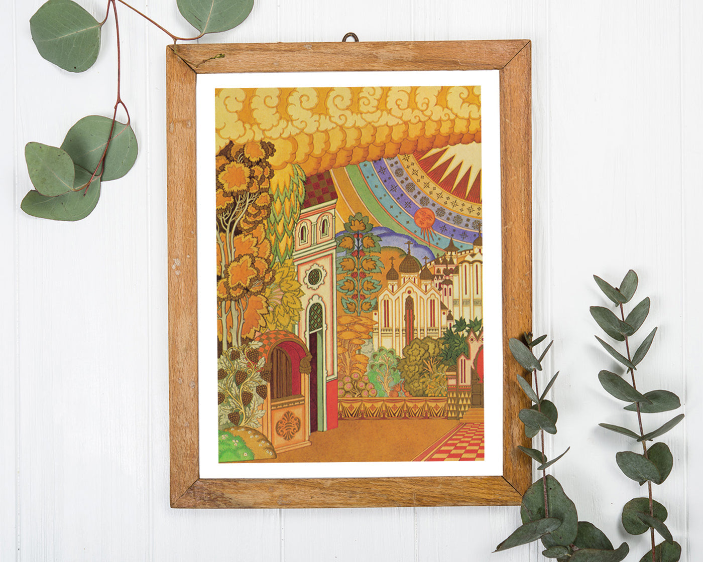 Ivan Bilibin - Sonnenschein über Stadt II