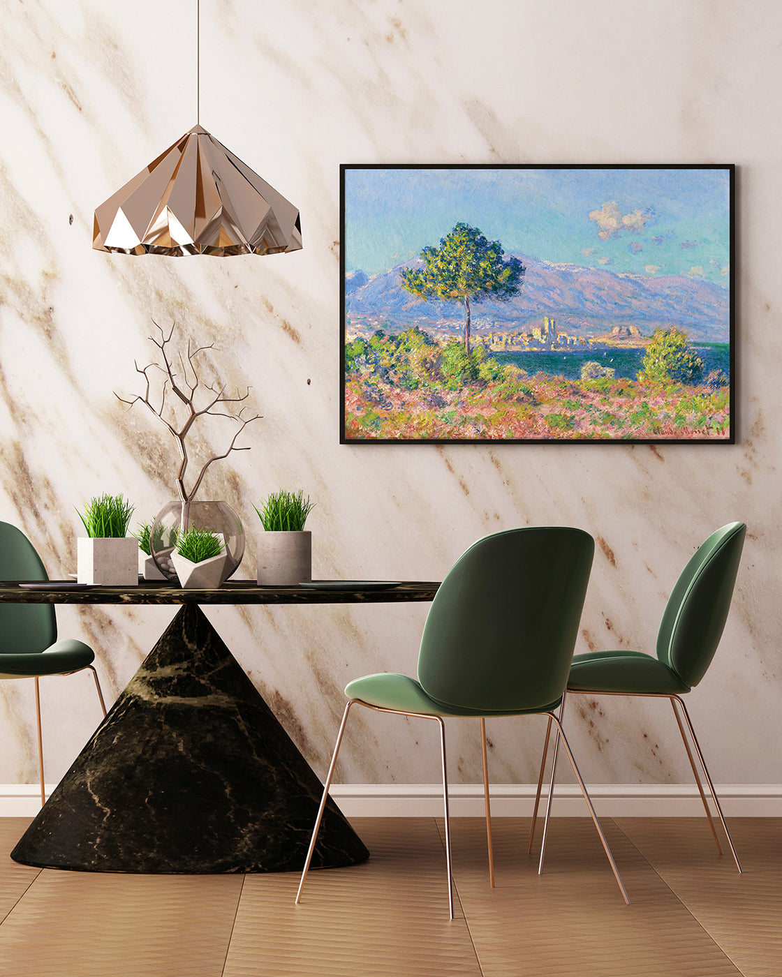 Claude Monet - Antibes, vue du plateau Notre Dame