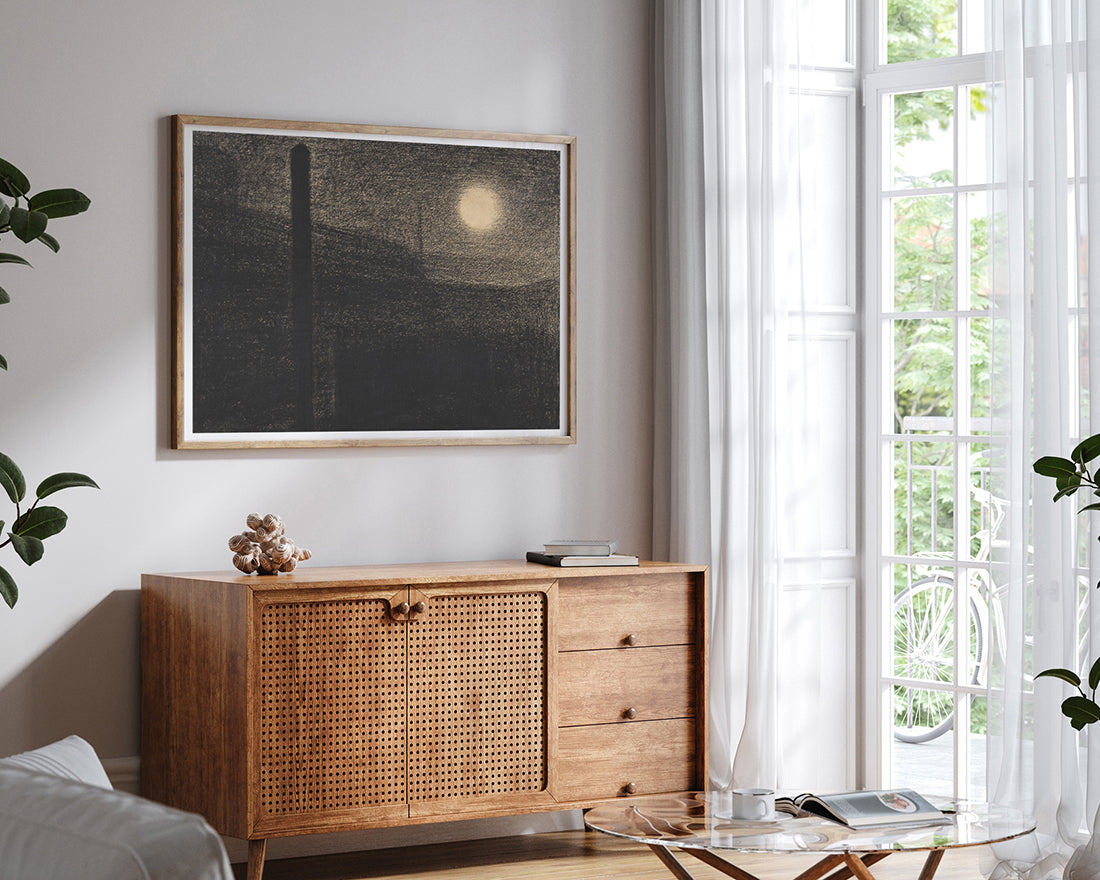 Georges Seurat - Courbevoie: Fabriken bei Mondlicht