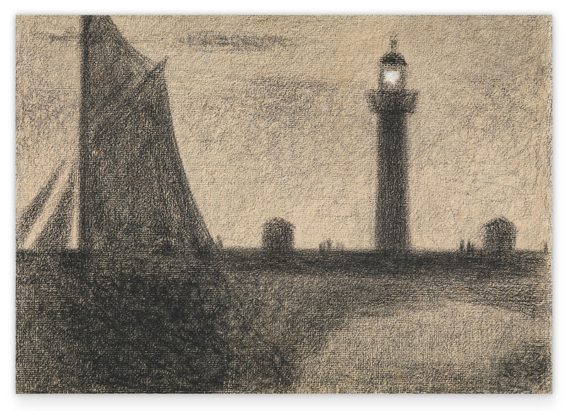 Georges Seurat - Der Leuchtturm von Honfleur