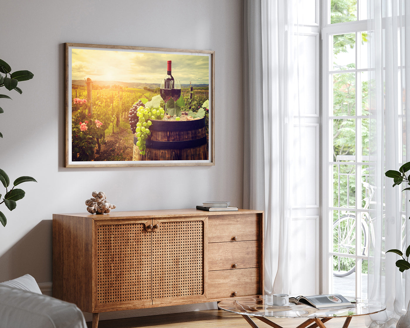 Wein im Weinbaugebiet