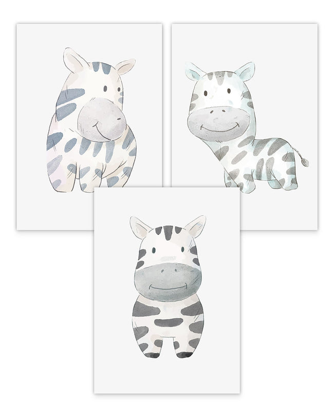Poster-Set "Süße Zebras" Hover Image