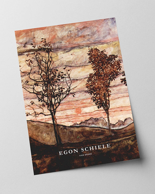 Egon Schiele - Museum-Poster II Vier Bäume (Ein Ausschnitt) Main Image