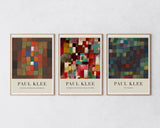 Set aus 3 Postern: "Muster mit Quadraten"