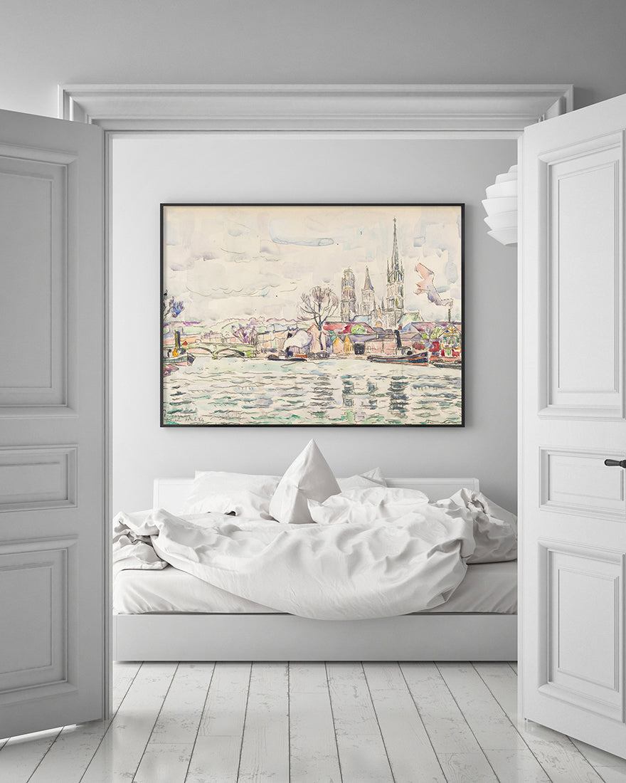 Paul Signac - Flussszene: Rouen