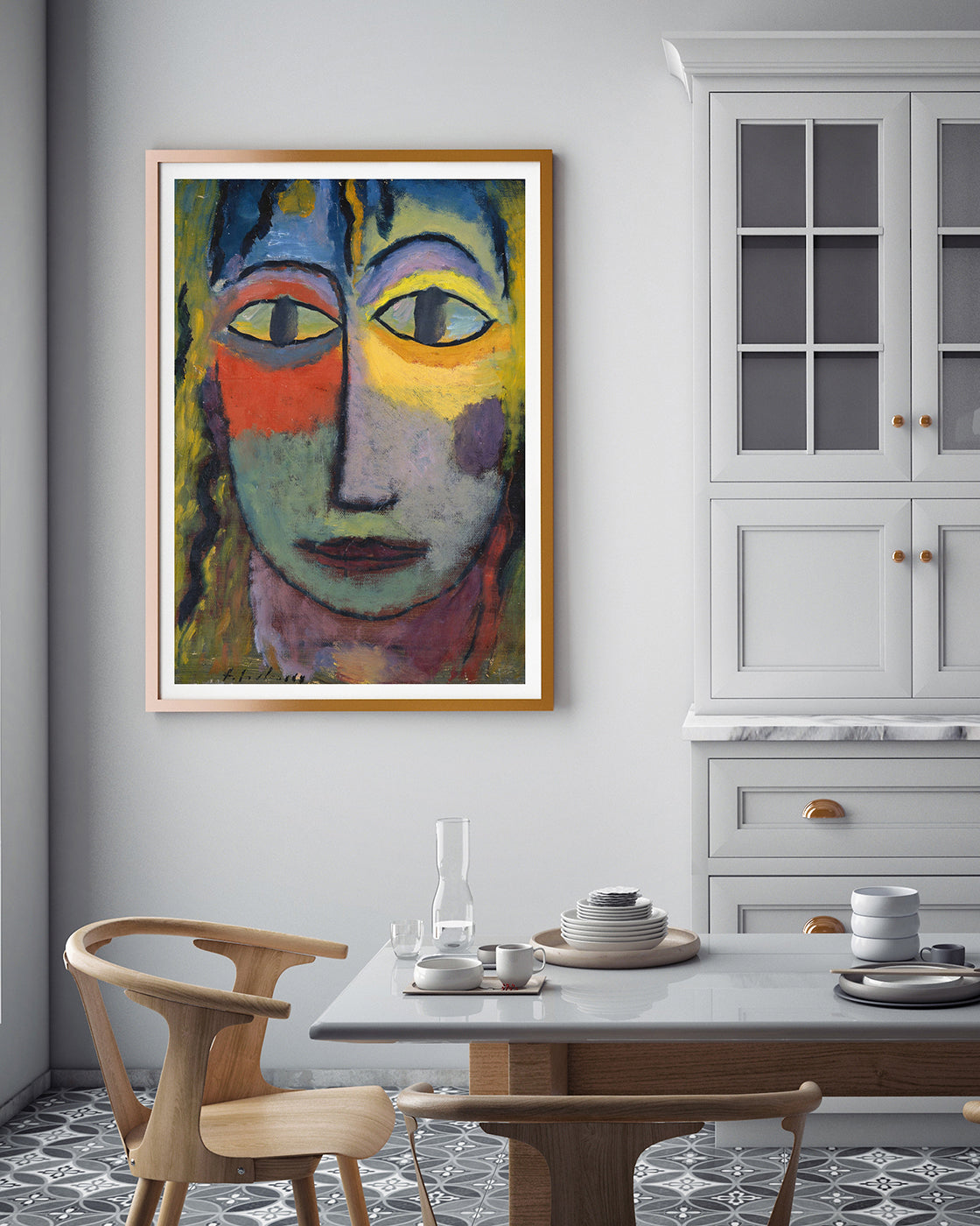 Alexej von Jawlensky - Kopf einer Frau Medusa