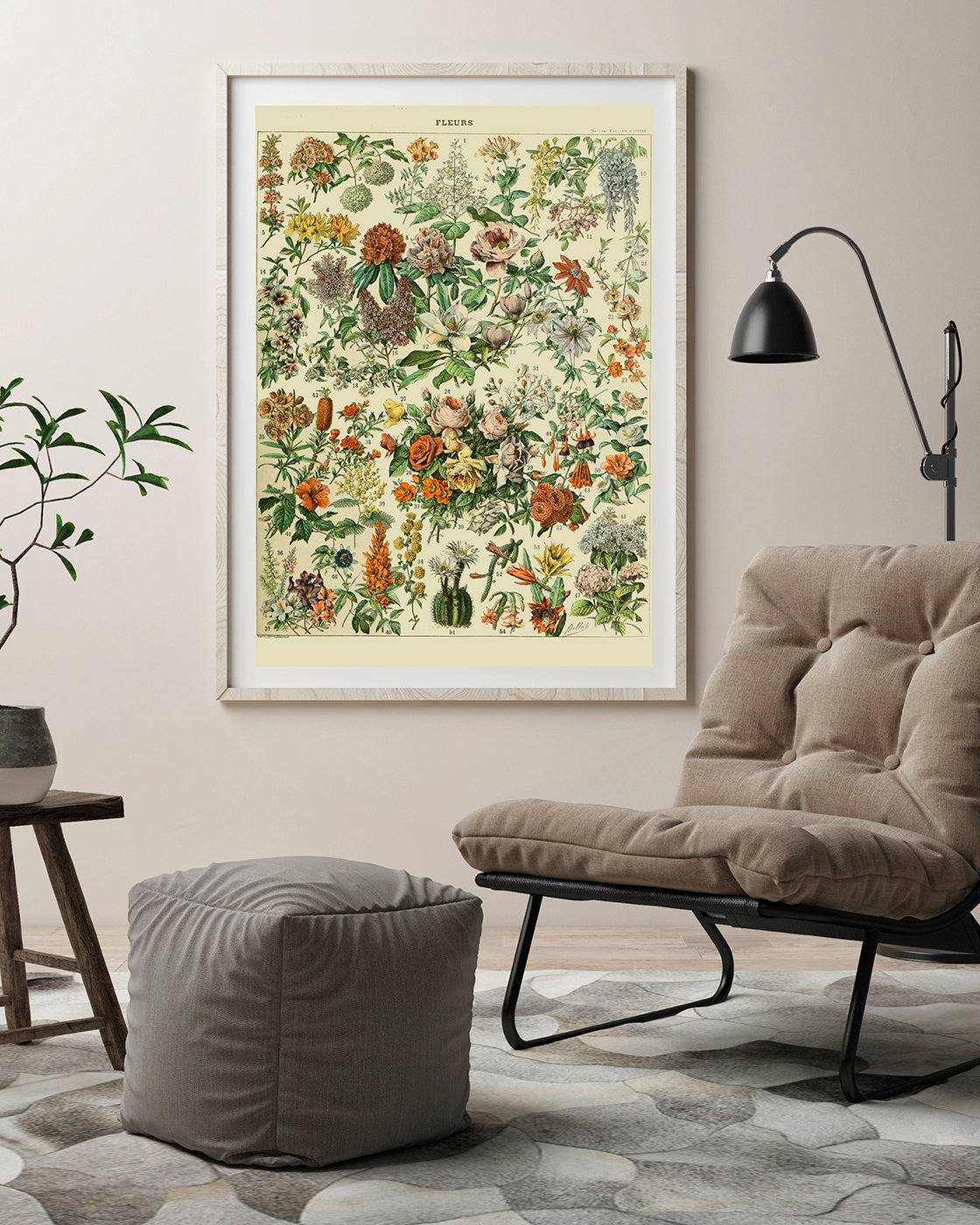 Adolphe Philippe Millot - Vintage Blumen-Übersicht