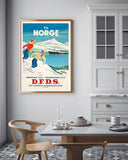 Pierre Fix-Masseau - Art Deco Werbeplakat - Wintersport in Skandinavien