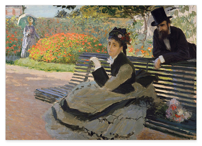 Claude Monet - Camille Monet auf einer Gartenbank (1873) Hover Image