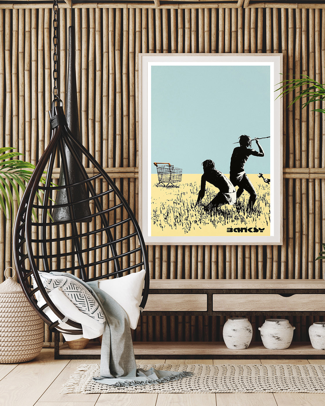 Banksy - Museum-Poster Konsumkritik und Kolonialismus