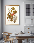 Beeren und Blüten am Zweig