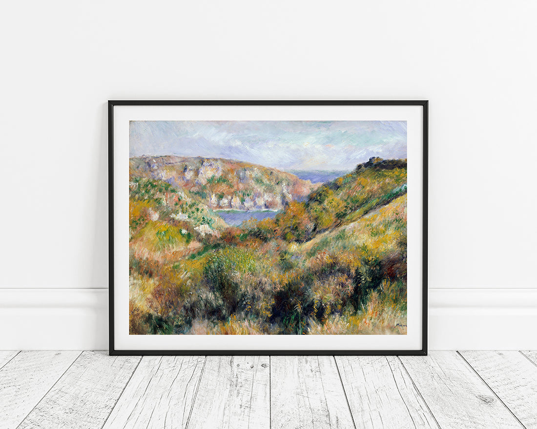 Pierre-Auguste Renoir - Hügel um die Bucht von Moulin Huet