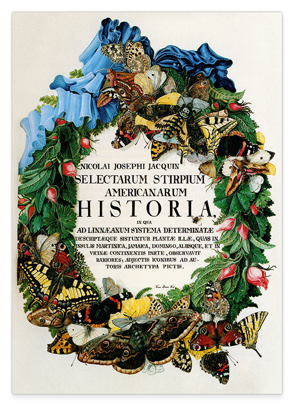 Blumenkranz mit Schmetterlingen