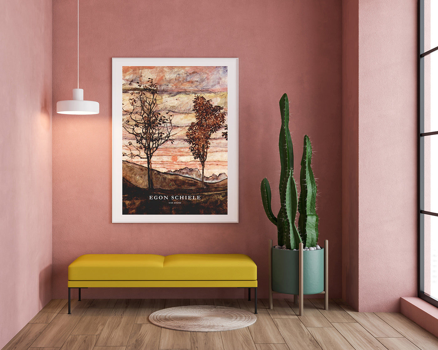 Egon Schiele - Museum-Poster II Vier Bäume (Ein Ausschnitt)