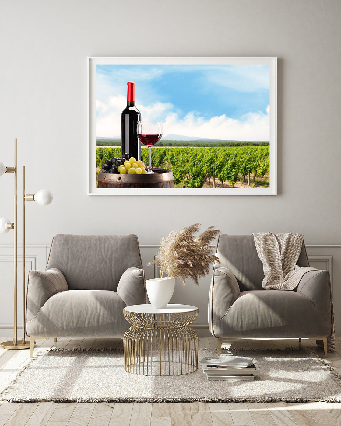 Wein im Weinbaugebiet