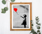 Banksy - Balloon Girl (Mädchen mit Luftballon) Street Art Klassiker