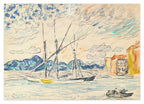 Paul Signac - SAINT-TROPEZ, TARTANES AU PORT