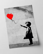 Banksy - Balloon Girl (Mädchen mit Luftballon) Street Art Klassiker