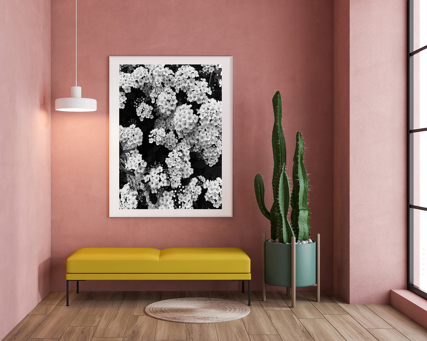 Blumen - Schwarz-Weiß