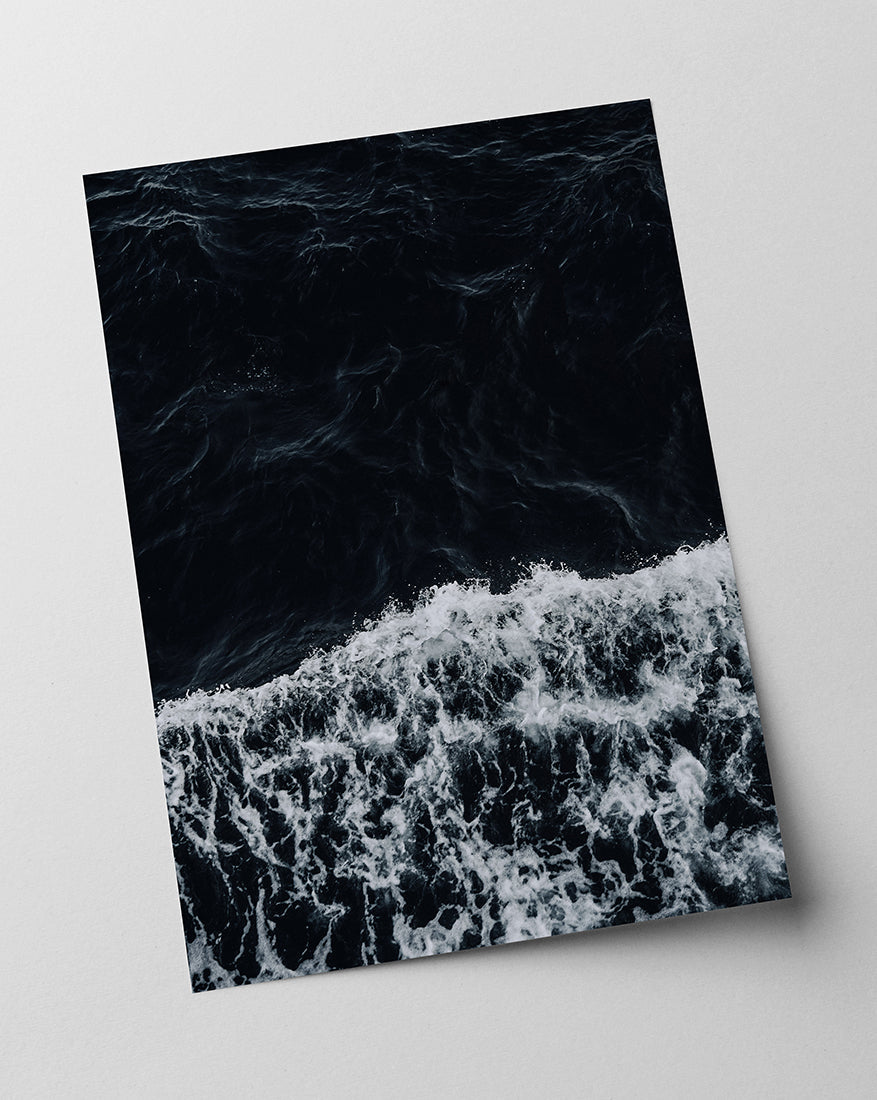 Brechende Wellen - Schwarz-Weiß