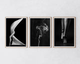 Set aus 3 Postern: Schwarz-Weiß "Sexy Aesthetics"