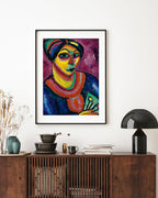 Alexej von Jawlensky - Frau mit grünem Fächer