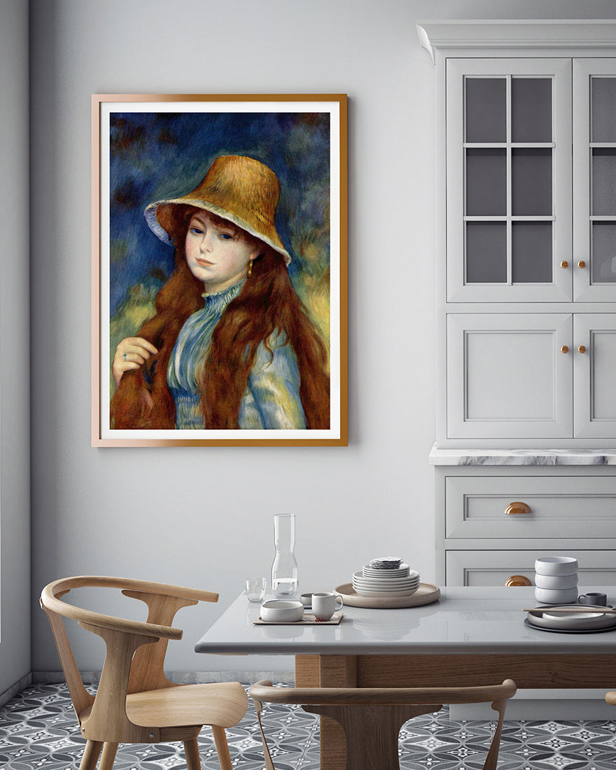 Pierre-Auguste Renoir - Mädchen mit Strohhut