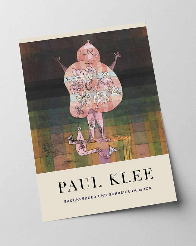 Paul Klee - Museum-Poster Bauchredner und Schreier im Moor Main Image