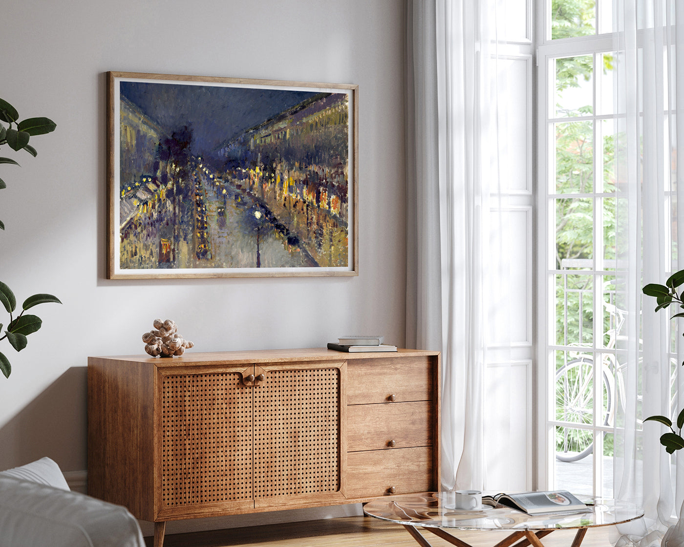 Camille Pissarro - The Boulevard Montmartre at Night