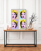Banksy - Museum-Poster 4 x Kate Moss im Pop-Art Stil von Marilyn Monroe