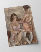 Jules Pascin - Zwei liebende Frauen in Unterwäsche