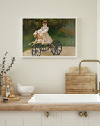 Claude Monet - Jean Monet auf seinem Pferderad (1872)