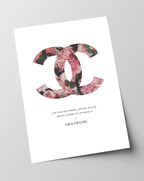 Zitat von Coco Chanel - Mode-Ikone - Rosen