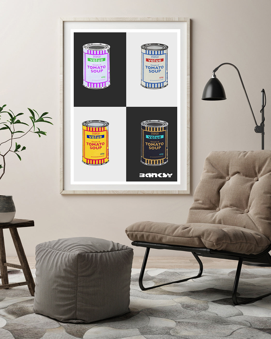 Banksy - Museum-Poster I Pop-Art Dosen Tomato Soup