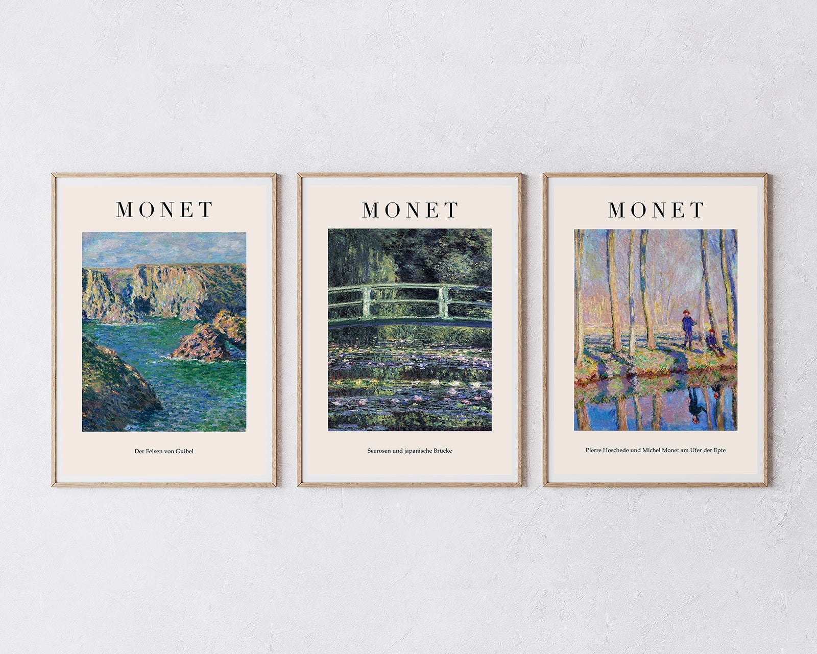 Set aus 3 Postern: "Am Wasser II"