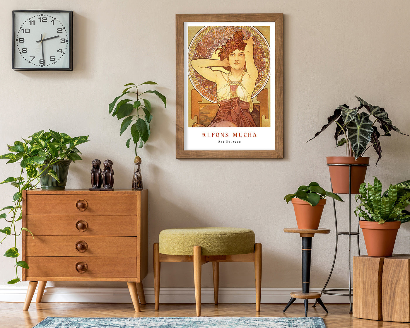 Alfons Mucha - Museum-Poster Sitzende Frau II - Art déco