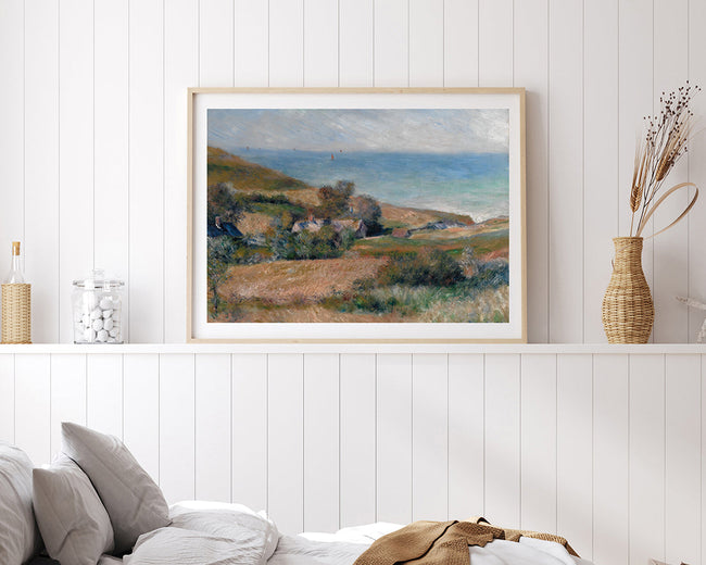 Auguste Renoir - Ansicht der Seeküste nahe Wargemont in Normandie Main Image
