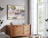 Paul Signac - Blick auf die Seine, Samois