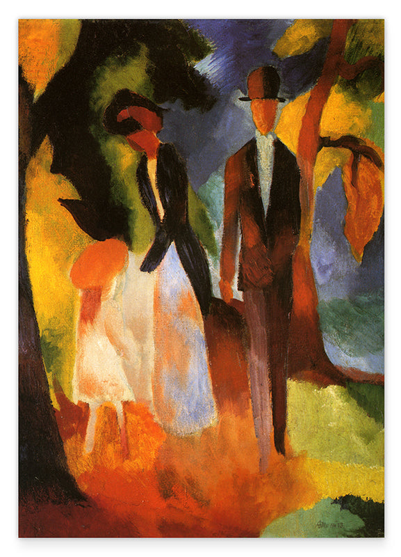 August Macke - Leute am blauen See Hover Image