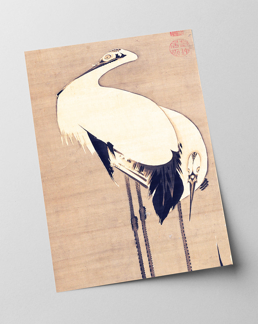 Itō Jakuchū - Zwei Kraniche