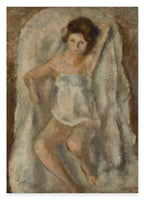 Jules Pascin - Liegende Frau im Nachhemd