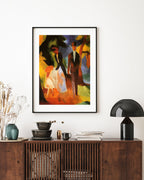 August Macke - Leute am blauen See