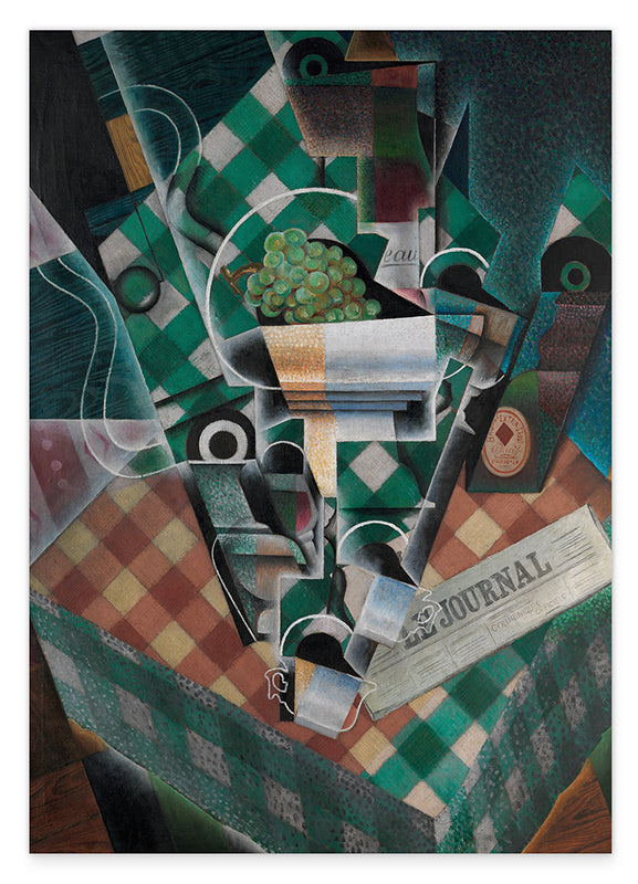 Juan Gris - Stillleben mit karierter Tischdecke Hover Image