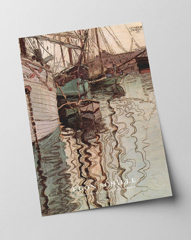 Egon Schiele - Museum-Poster II Segelschiffe mit wellenbewegtem Wasser Main Image