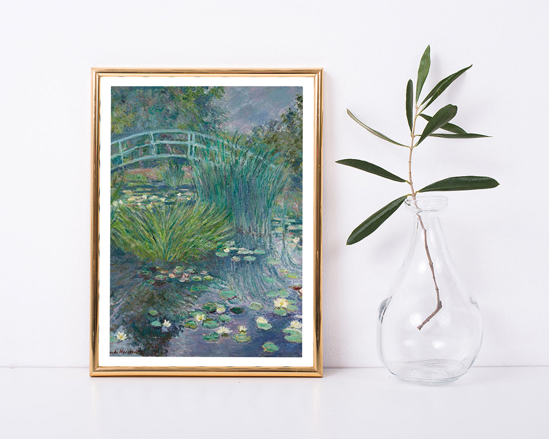 Blanche Hoschedé Monet - Steg am Seerosenteich (Giverny)