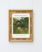 Henri Rousseau - Museum-Poster Pferd von einem Jaguar angefallen