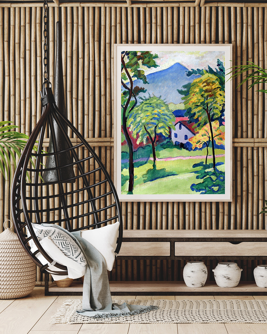 August Macke - Tegernsee Landschaft Anagoria