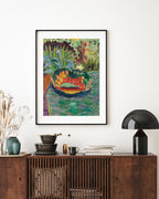 Pierre Bonnard - Korb mit Früchten auf einem Tisch im Garten von Le Cannet