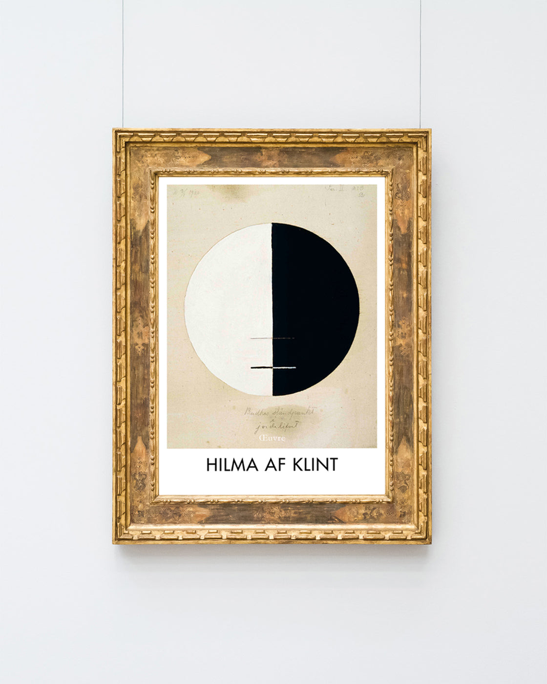 Hilma af Klint - Museum-Poster II Buddha's Standpunkt im irdischen Leben, Nr. 3a
