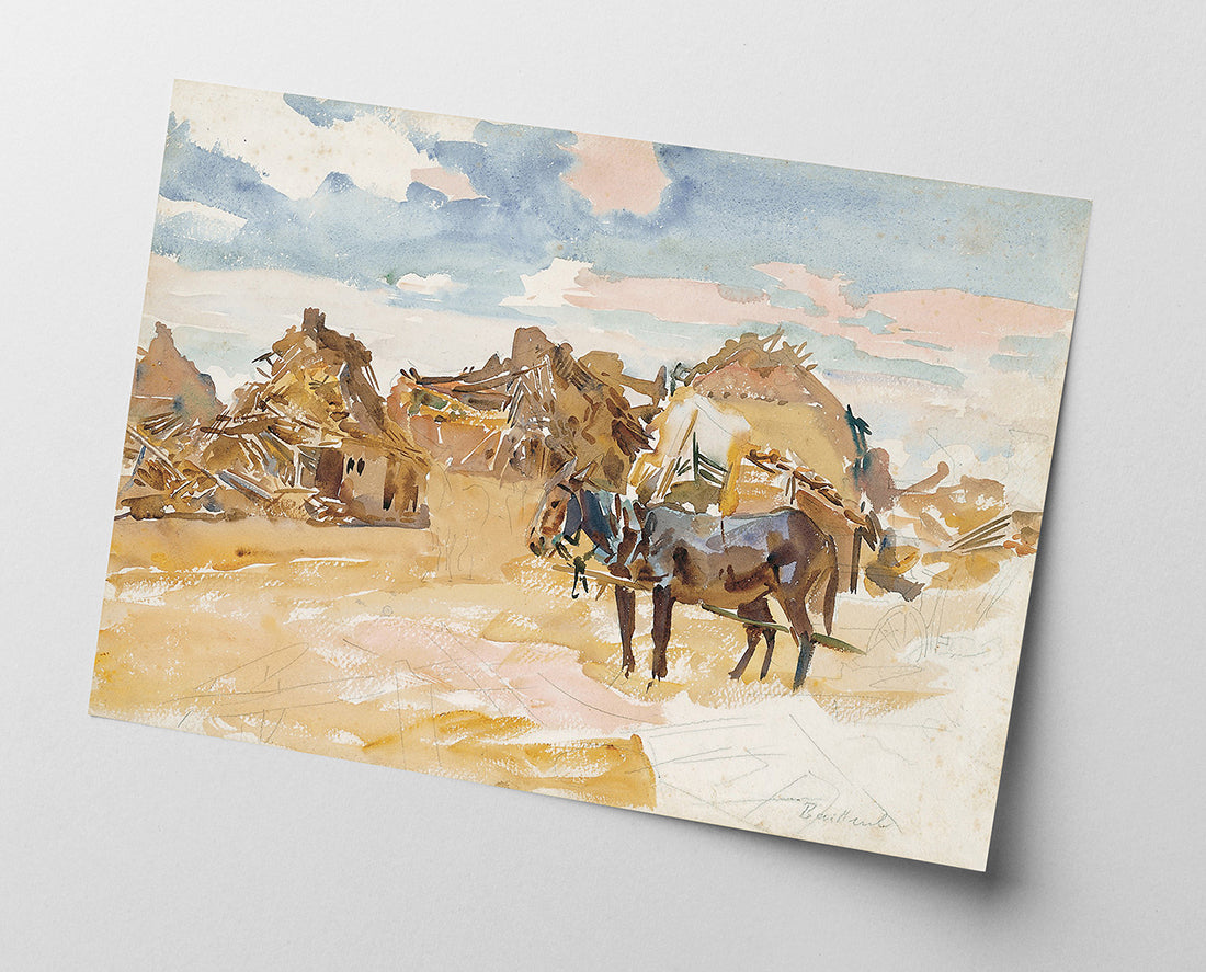 John Singer Sargent - Maultiere und Ruinen